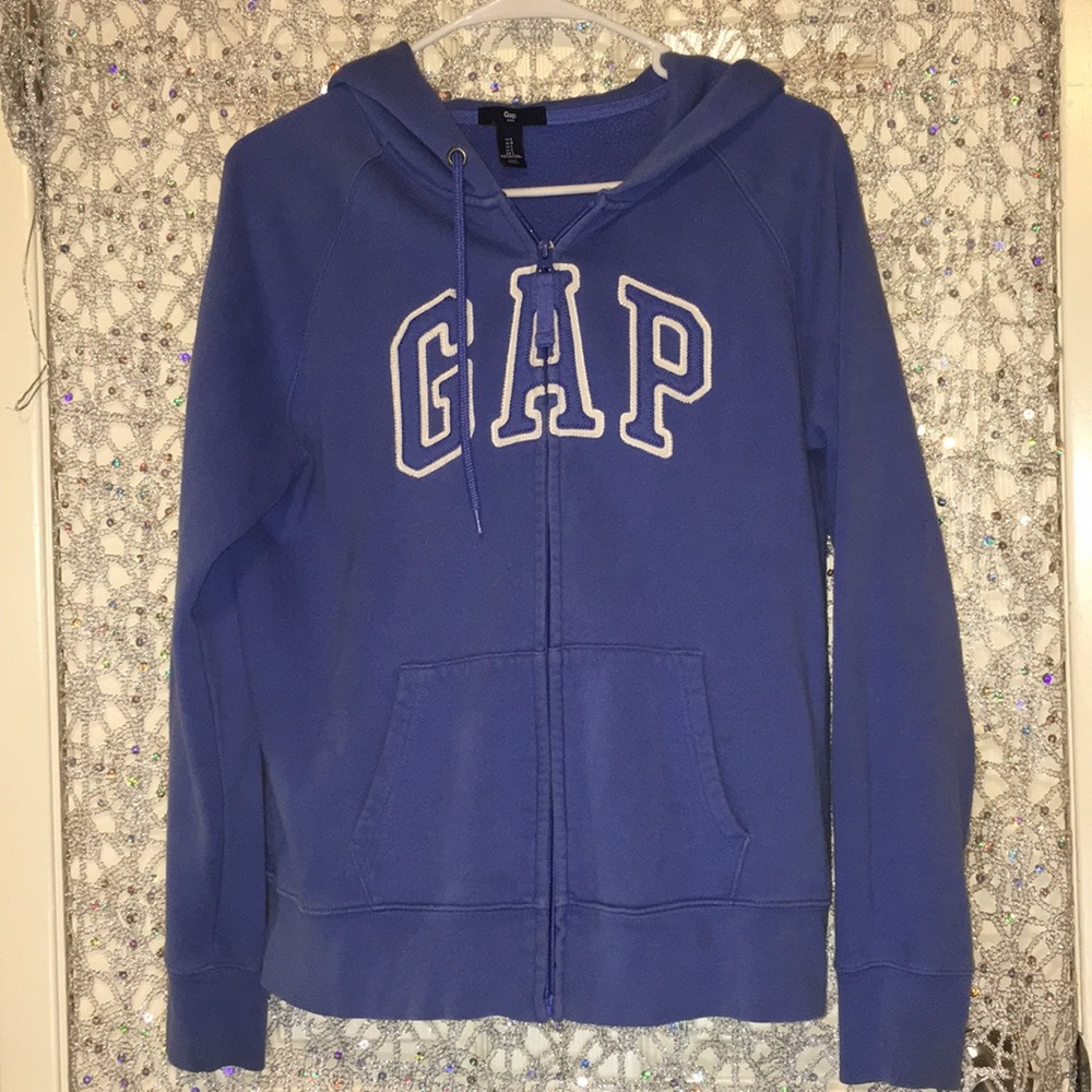 GAP Periwinkle Zip-Up Hoodie